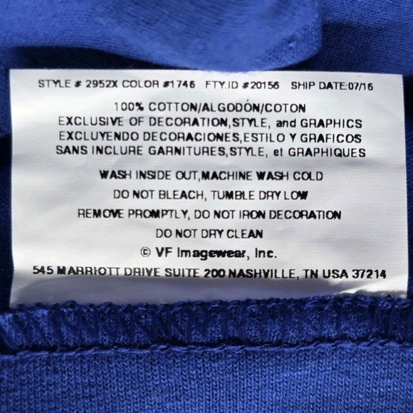 Chicago Cubs Kris Bryant #17 Blue Jersey T-Shirt Men's XL Majestic MLB - Picture 7 of 9